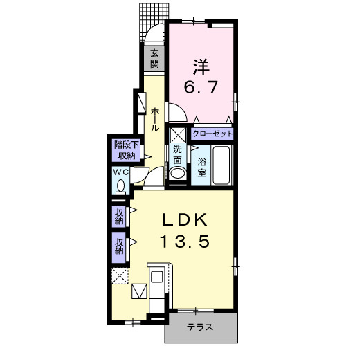 メゾン・ド・カルムⅥの間取り