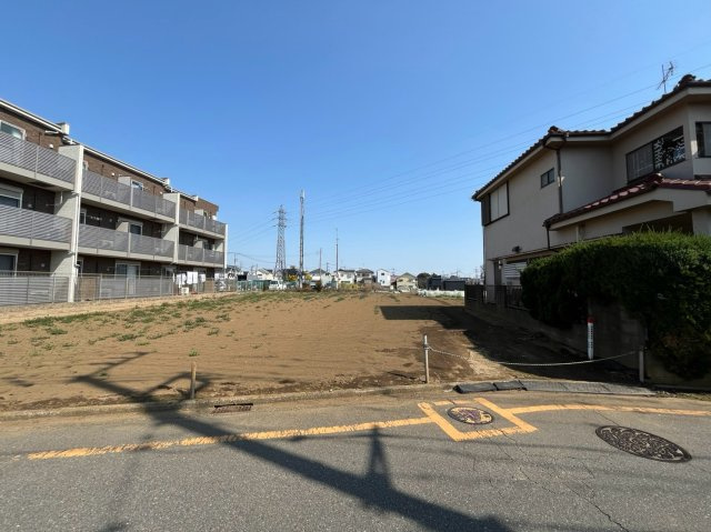 和光市下新倉3丁目　建築条件なし売地の前面道路含む現地写真|前面道路含む現地写真です