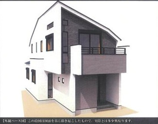 【外観パース】 | B号棟のパースです。