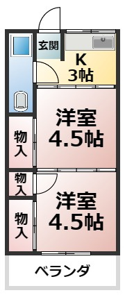 山恵マンションの間取り