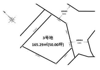 【土地図】 | 野洲市市三宅　3号地　売土地