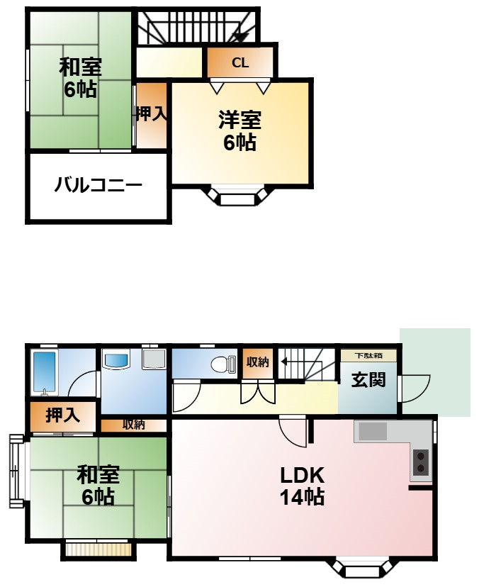 信友貸家の間取り