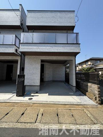 茅ヶ崎市柳島１丁目新築戸建の外観|おしゃれな外観です