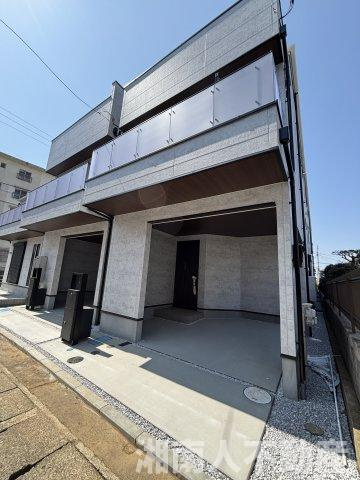 茅ヶ崎市柳島１丁目新築戸建の外観|おしゃれな外観です