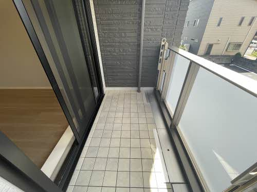 熊本市中央区妙体寺町の賃貸マンションのバルコニー
