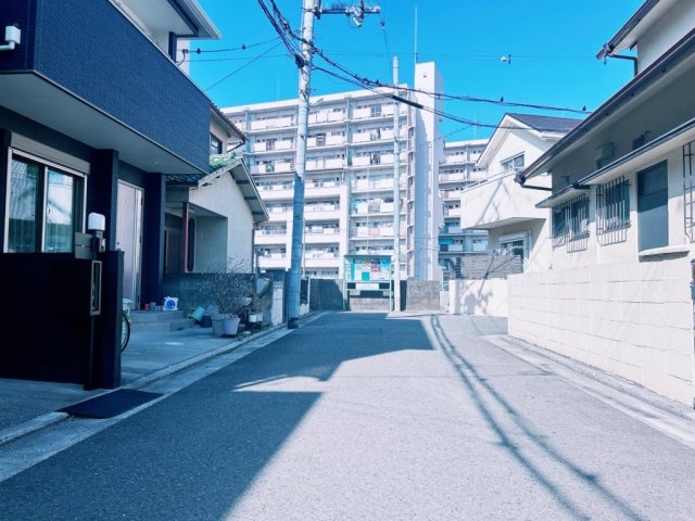 堺市北区金岡町の前面道路含む現地写真|前面道路含む現地写真です