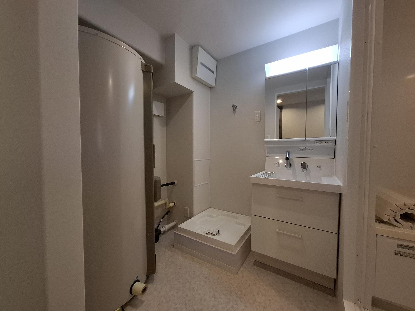 三国ヶ丘スカイハイツの独立洗面台