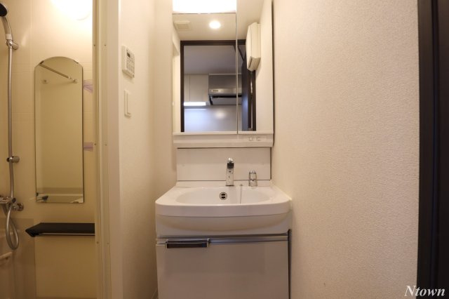 【独立洗面台】 | ディアレイシャス浅間町 | 独立洗面台あり、毎朝おしゃれに忙しい女性の方におすすめです