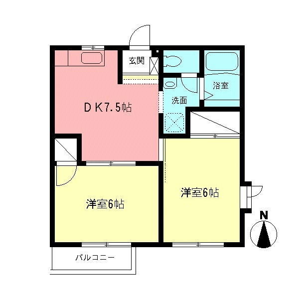 ドミール茅ヶ崎Ⅱの間取り