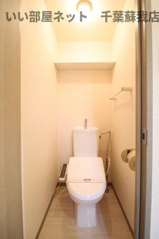 サニーハウスＳのトイレ|落ち着いた色調のトイレです
