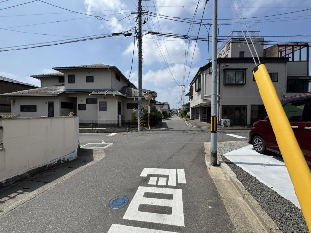 新築戸建・建売　郡山市昭和1丁目　GRAFARE　全1棟の前面道路含む現地写真