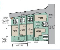 西区西遊馬3期　新築戸建　ブルーミングガーデン03の区画図