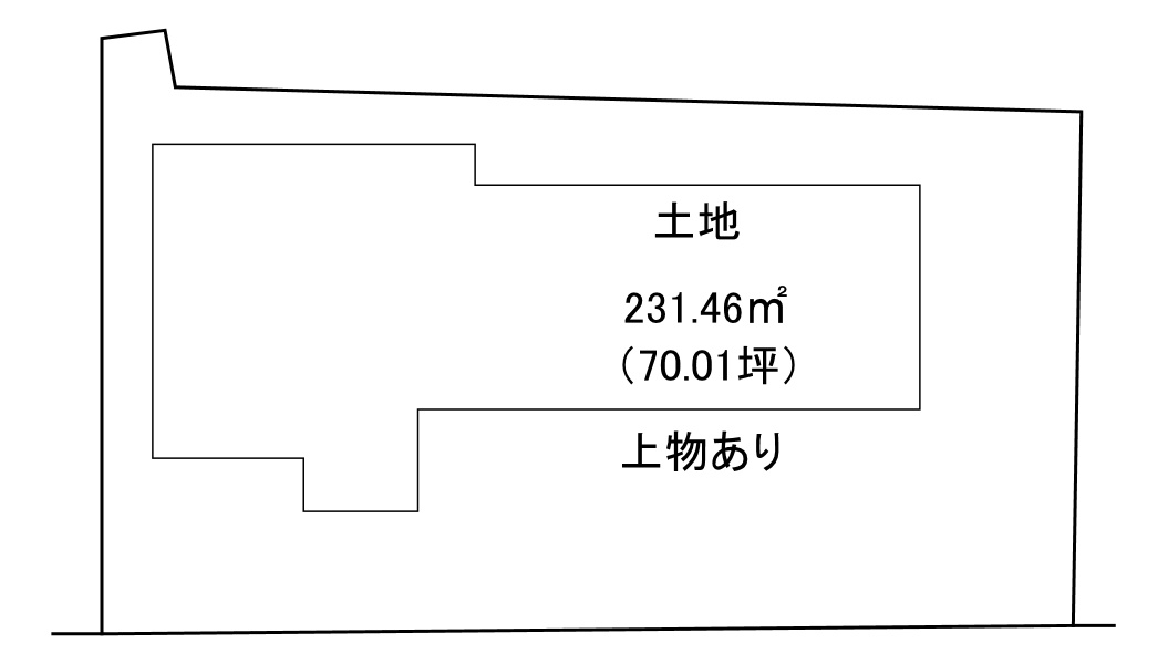 白川鍋倉山の土地図