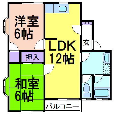 ヴェルエスト鹿沼　Aの間取り|間取りです