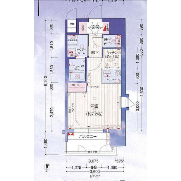 プレサンス名古屋駅前の間取り