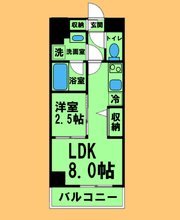 ルネフラッツ黒川Ⅱの間取り