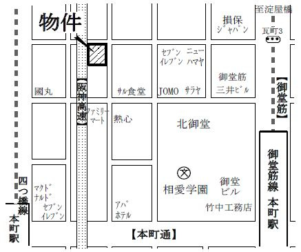南星瓦町ビルの地図