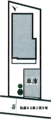 茅ヶ崎市浜竹1丁目　中古戸建の区画図