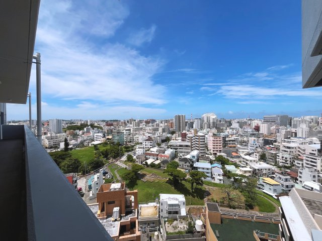 プレサンスロジェ松尾レーヴタワーの展望|玄関からもシティービューです！