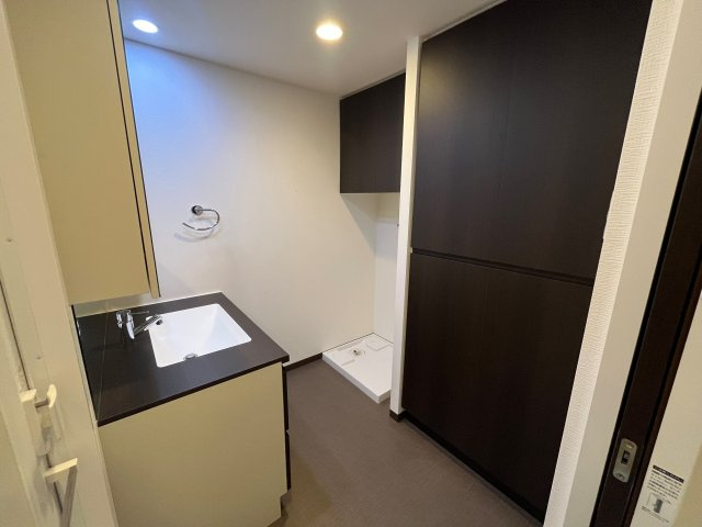 プレサンスロジェ松尾レーヴタワーの脱衣所|洗面脱衣