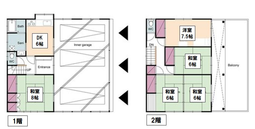 下野市石橋の間取り
