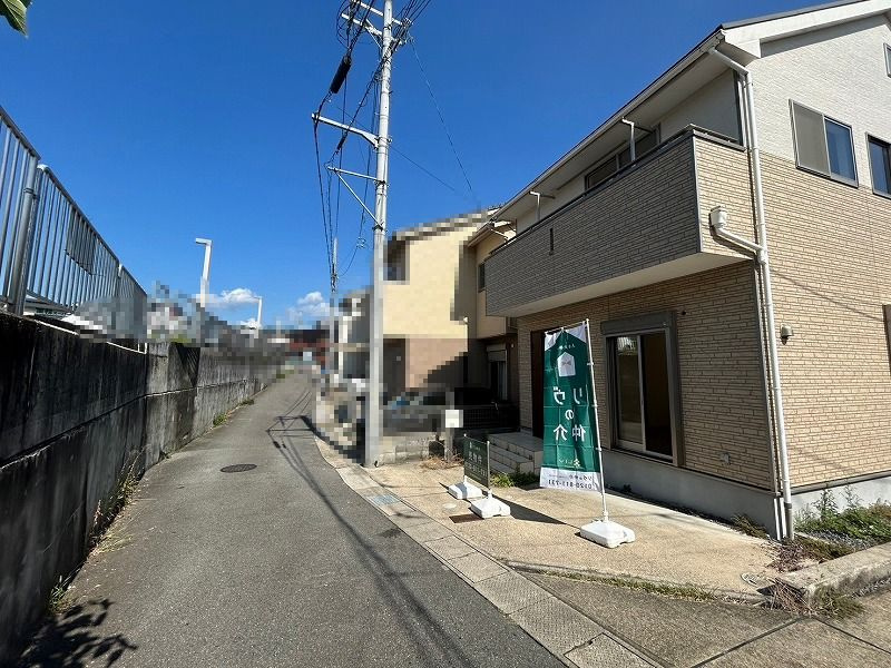 【価格改定】京都市西京区大枝塚原町の前面道路含む現地写真|前道：公道約3.5ｍ