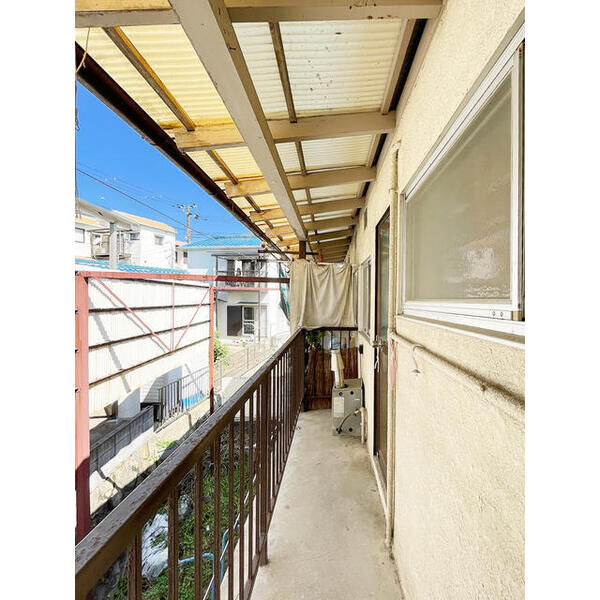 賀茂川荘のバルコニー