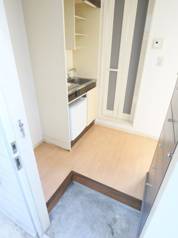 グリーンハイツの玄関