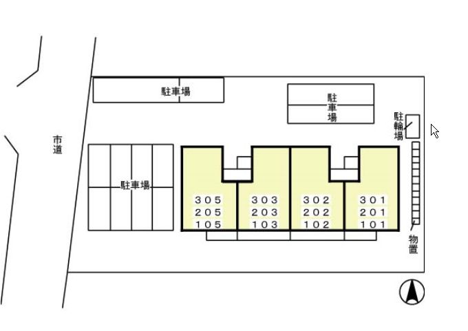 Y'Sレジデンスの区画図