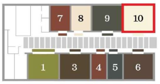 船場センタービル10号館の区画図