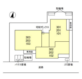エルフォルク新神戸の区画図