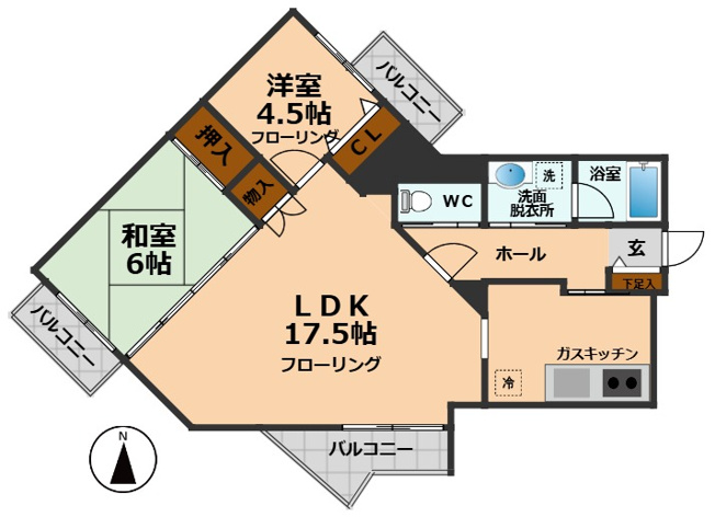 【間取り】 | クレスト和泉