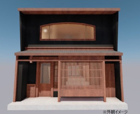 中京区堀之上町　貸店舗の外観パース|こちら、外観パースです