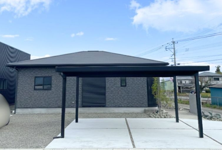 都城市金田町の新築一戸建の駐車場