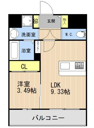 【間取り】LIBTH松山Ⅱ
