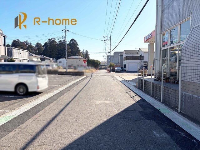 つくば市花畑3丁目24-1期　新築戸建て　4号棟の前面道路含む現地写真|『今から見たい！』大歓迎です♪
お気軽にＲ－ｈomeまでお問い合わせください。