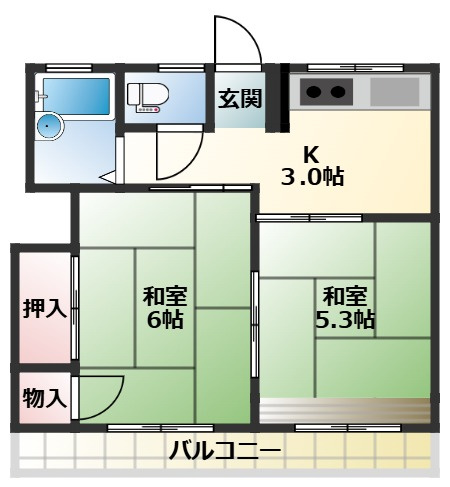 シティハイム南町の間取り