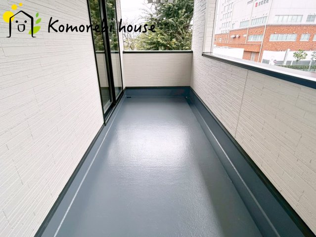 さいたま市西区宝来第1　新築一戸建て　クレイドルガーデン　03のバルコニー|暖かな日差しのふりそそぐバルコニー