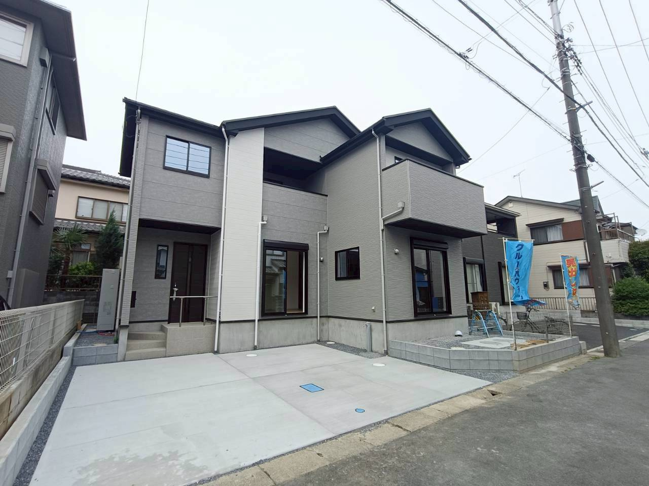 三郷市　後谷　新築戸建　全1棟の前面道路含む現地写真|前面道路含む現地写真です