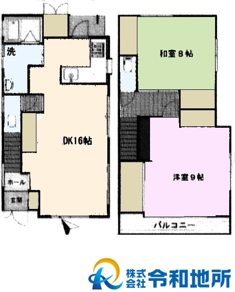 中古戸建　茅ヶ崎市浜竹1丁目の間取り