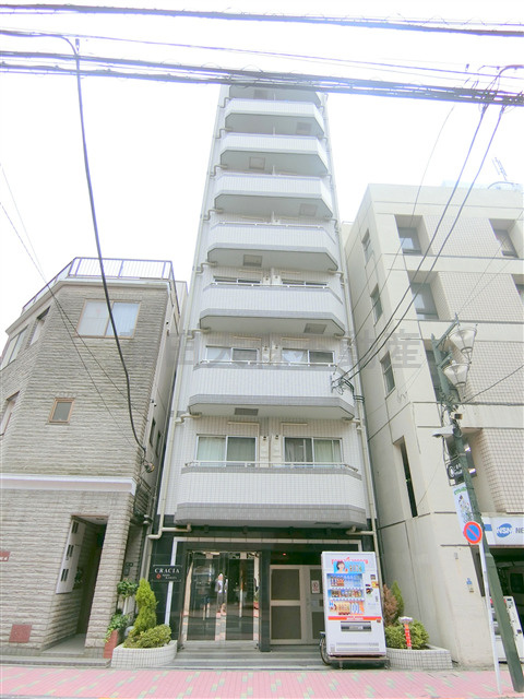 クレイシア西蒲田の外観|2011年9月築　RC鉄筋コンクリート造地上10階建て総戸数32戸の分譲賃貸マンション　東京都大田区西蒲田7丁目　JR京浜東北線蒲田駅、東急池上線蓮沼駅最寄り