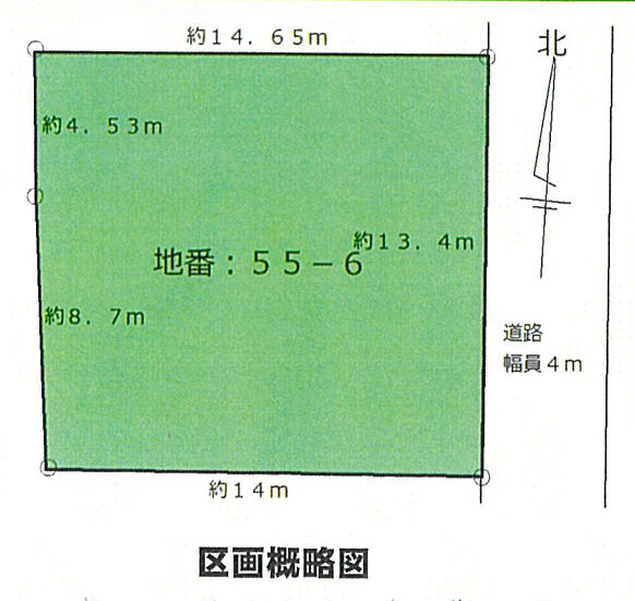 小田原市飯田岡　中古戸建の区画図