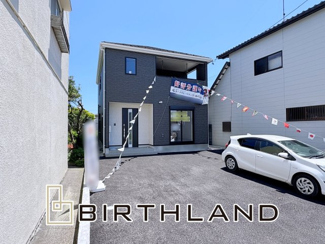 新築戸建・建売　いわき市四倉町第16　Cradle Garden　全2棟の外観|1号棟　陽当たり良好で余裕の駐車できるスペースがあります！