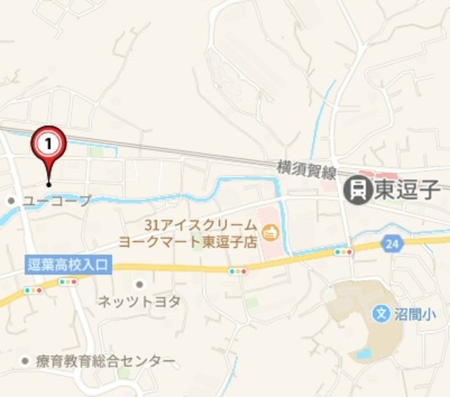 ブランカ逗子の地図