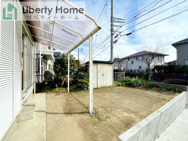 石岡市南台3丁目　中古戸建の庭