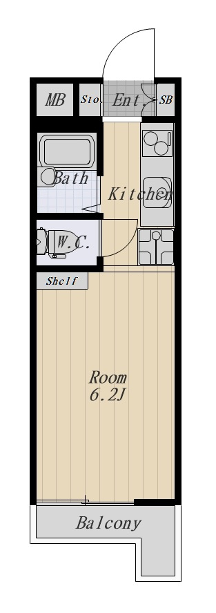 フォレストヒルズ 205号室の間取り