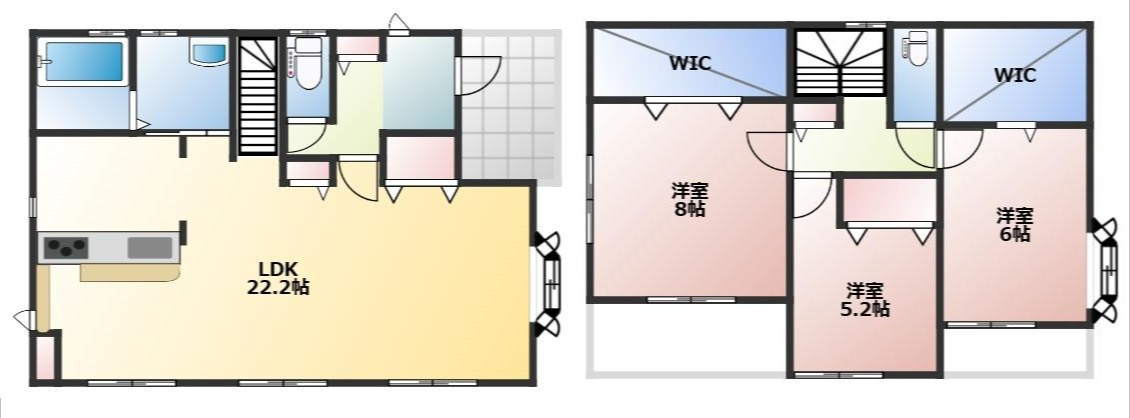 高崎市倉賀野町　中古住宅の間取り