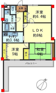 【間取り】 | ヴェルデ藤尾２番館 | 間取図