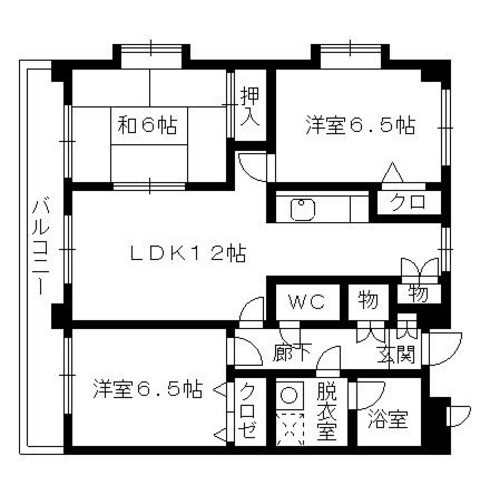 風祭ハイツの間取り