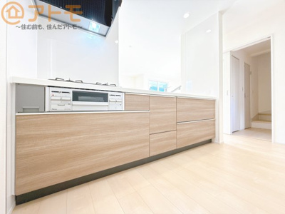 【キッチン】 | 葵区羽鳥5丁目　新築戸建　1号棟 | 対面式のキッチンはリビングを見渡すことができるので安心♪家族の会話も増えそうですね♪